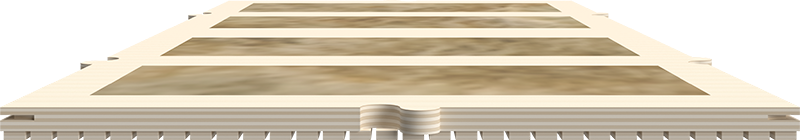 Face absorbeurs du panneau acoustique rainuré en bois ab pano 25